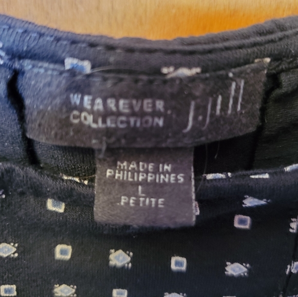 Petite large J.Jill black and white dress - Picture 3 of 4